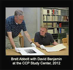 Brett Abbot with David Benjamin at CC Study Center, 2012