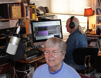 Barbara and David Recording before the Move