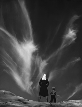 Edna and Barbara, Point Lobos, 1947