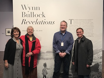 Wynn's Granddaughter Karan Brady, Daughter Barbara Bullock-Wilson, Figge Director of Collections and Exhibitions Andrew Wallace, and <em>Revelations</em>  Curator Brett Abbott