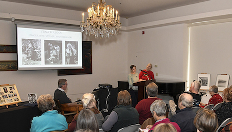 Barbara and Bob being introduced (photo by John Wilson) 