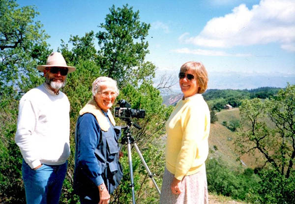 Gene, Edna, and Barbara  on photo expedition, 1990 
